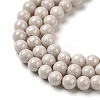 Cubic Zirconia Imitation Pearl Bead Strands ZIRC-P109-03B-01-4