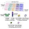 410Pcs 15 Style Transparent Spray Painted Glass Beads GLAA-YW0001-81-3