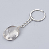 Natural Quartz Crystal Keychain G-T104-32C-2