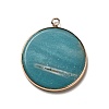 Natural Amazonite Pendants X-G-A213-01G-02-2