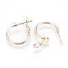 Brass Hoop Earrings KK-O104-20G-NF-2