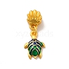 Rack Plating Alloy Enamel European Dangle Charm PALLOY-E006-01MG-02-1