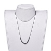 Adjustable Non-magnetic Synthetic Hematite Necklaces NJEW-JN02704-01-5