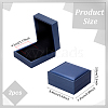 Rectangel PU Imitation Leather Coin Storage Boxes CON-WH0086-102C-02-2