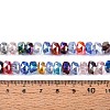 Electroplate Transparent Glass Beads Strands X-EGLA-N022-04A-D01-4