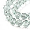 Baking Paint Transparent Glass Beads Strands DGLA-N006-8mm-08-3