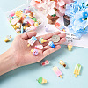 Craftdady 42Pcs 21 Colors Rainbow Resin Pendants CRES-CD0001-04-12