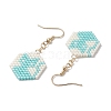 Brass Dangle Earring EJEW-JE06033-02-4