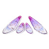 Transparent Resin Wing Earrings Pendants FIND-TAC0006-60D-2