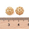 Brass Micro Pave Clear Cubic Zirconia Beads KK-B100-002G-3