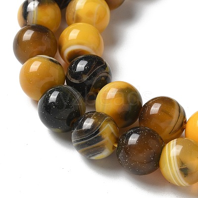 Natural Agate Beads Strands G-NH0001-G07-01-1