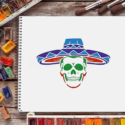 Large Plastic Reusable Drawing Painting Stencils Templates DIY-WH0202-127-1