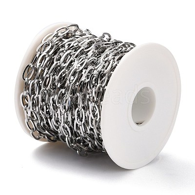 Tarnish Resistant 304 Stainless Steel Paperclip Chain CHS-H031-06P-1