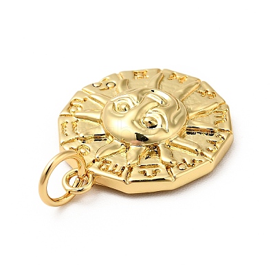 Rack Plating Brass Pendants KK-H431-45G-1