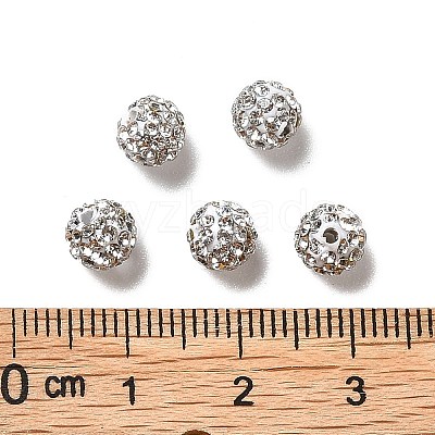 Pave Disco Ball Beads RB-Q195-6mm-001-1
