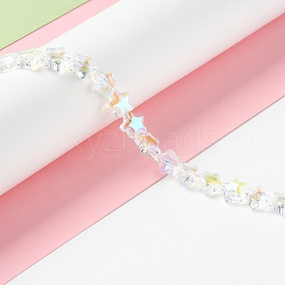 Transparent Glass Beads Strand X1-GLAA-F112-02I-1