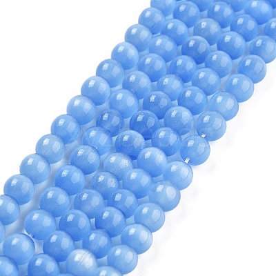 Cat Eye Beads Strands X-CE-R002-6mm-07-1