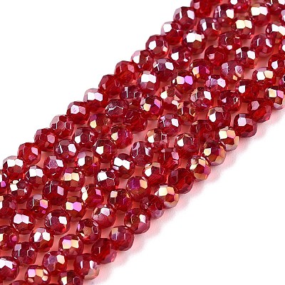Electroplate Glass Beads Strands EGLA-A044-T2mm-B01-1
