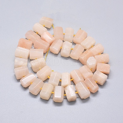 Natural Pink Aventurine Beads Strands G-K293-J18-C-1