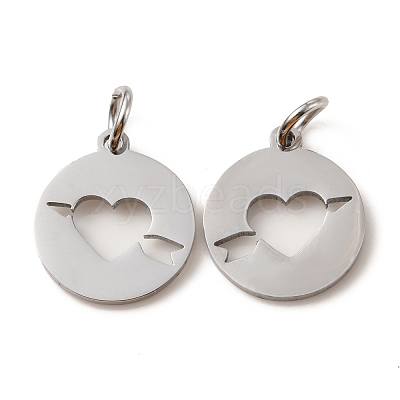 Non-Tarnish 304 Stainless Steel Charms STAS-D050-07P-01-1