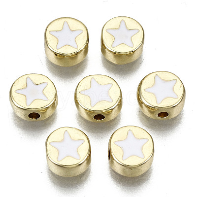 Alloy Enamel Beads X-ENAM-S122-031-RS-1
