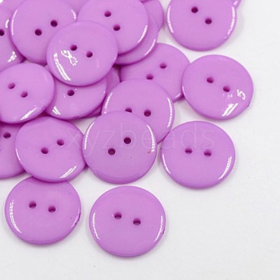 Acrylic Sewing Buttons X-BUTT-E084-C-M-1