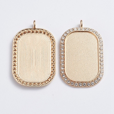 Alloy Big Pendant Cabochon Settings ALRI-TAC0001-04A-KCG-1