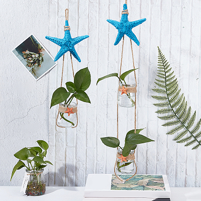 2Pcs 2 Style  Wall Hanging Decorate HJEW-PH0001-12-1