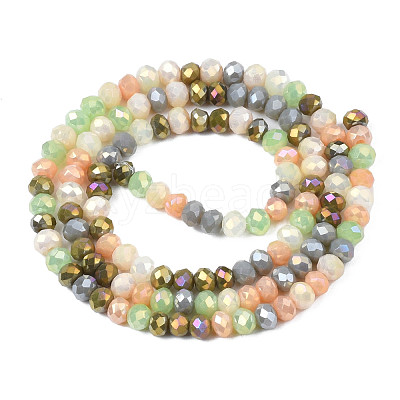 Opaque Glass Beads Strands GLAA-T006-07-A03-1