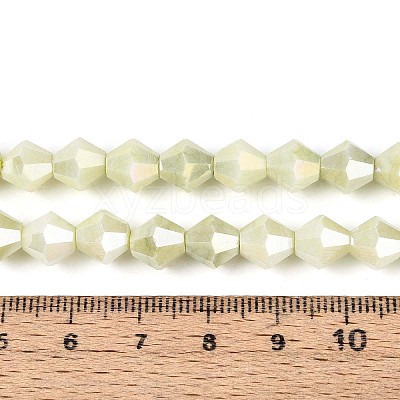 Anti-Tarnish Electroplate Glass Beads Strands GLAA-T025-8mm-13J-1