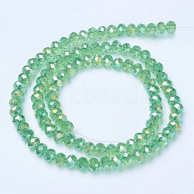 Electroplate Glass Beads Strands EGLA-A034-T8mm-B11-1