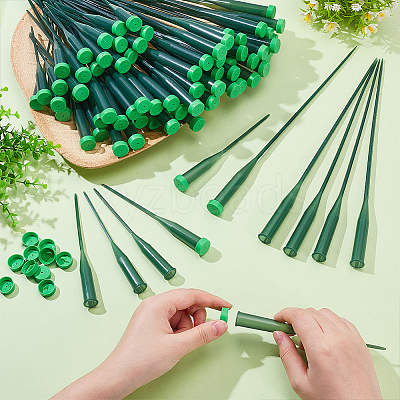 60Sets 2 Styles Plastic Extendable Stem Water Tubes with Caps DIY-GO0003-05-1