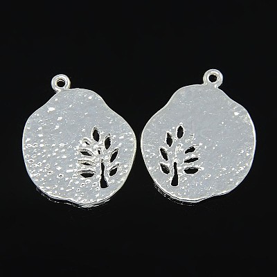 Tibetan Style Alloy Pendants TIBEP-A14120-S-LF-1