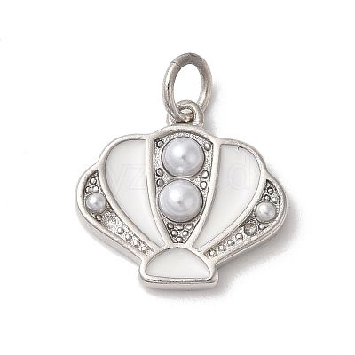 Rack Plating Brass Enamel Pendants KK-Z056-35P-01-1