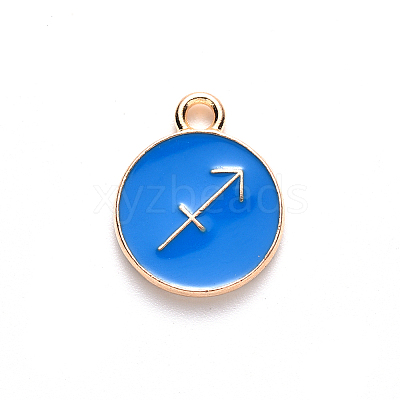 Alloy Enamel Pendants LS-X-ENAM-S124-01B-02F-1