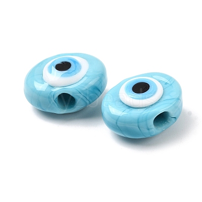 Handmade Evil Eye Lampwork Beads LAMP-G168-02H-1