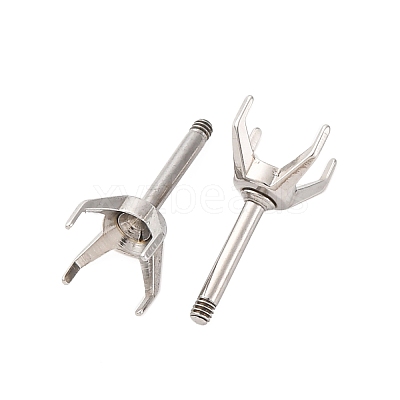 304 Stainless Steel Stud Earring Findings STAS-B091-02C-06P-1