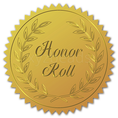 Self Adhesive Gold Foil Embossed Stickers DIY-WH0211-071-1