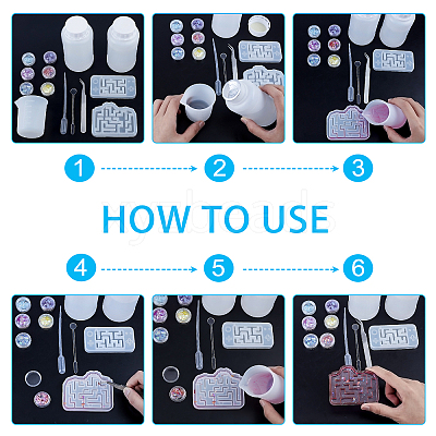 DIY Quicksand Jewelry Kits DIY-PH0027-33-1