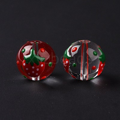 Transparent Glass Beads LAMP-B021-03B-14-1