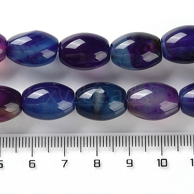 Natural Agate(Dyed & Heated) Beads Strands G-M446-D01-01C-1