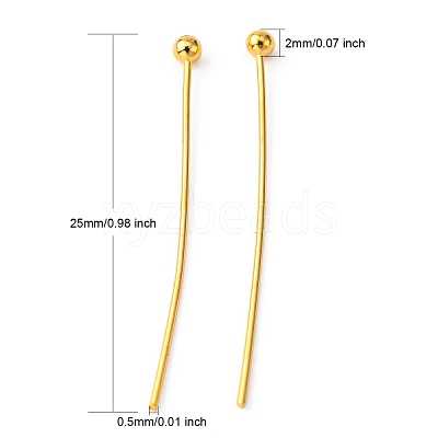 Brass Ball Head pins X-KK-R020-06G-1