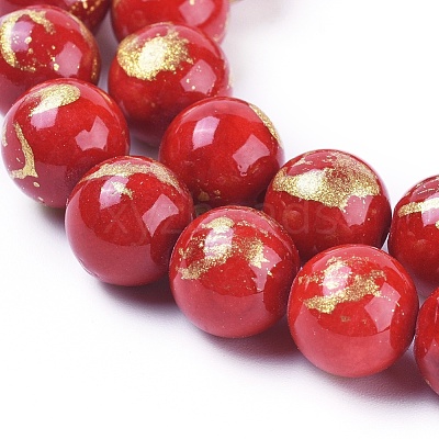 Natural Mashan Jade Beads Strands G-F670-A14-6mm-1