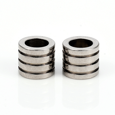 Non-Tarnish 201 Stainless Steel European Beads STAS-I149-33B-1