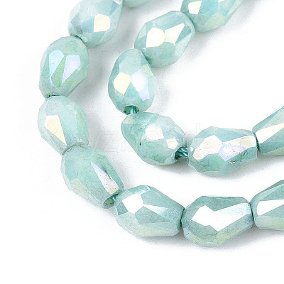 Anti-Tarnish Electroplate Glass Beads Strands GLAA-T025-13A-03-1