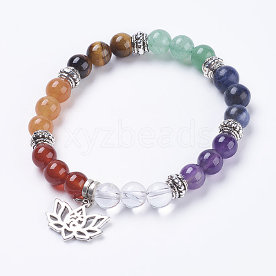 Chakra Jewelry BJEW-G600-03AS-1