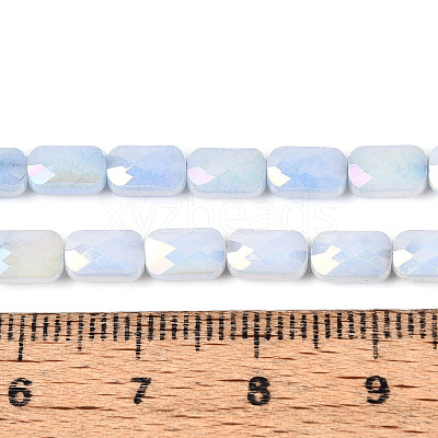 Anti-Tarnish Electroplate Glass Beads Strands X-GLAA-T025-29A-1