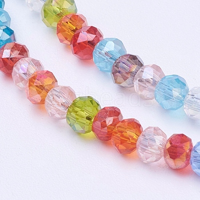 Electroplate Glass Bead Strands EGLA-J047-3x2mm-46-1