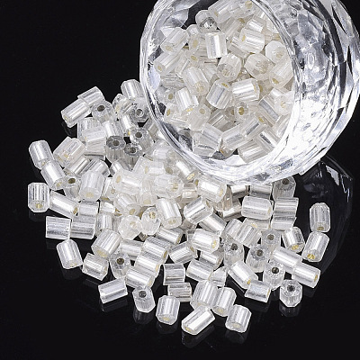 6/0 Two Cut Glass Seed Beads SEED-S033-05B-02-1