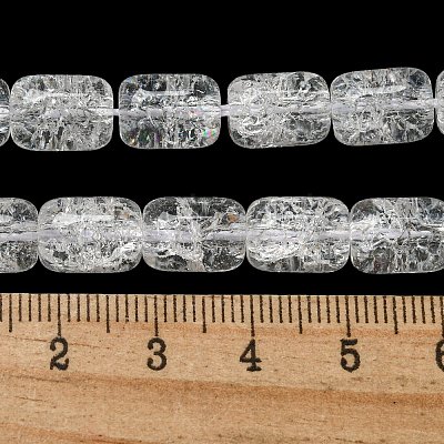 Transparent Crackle Glass Beads Strands X-GLAA-NH0001-04K-1